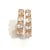Bochic "Orient" Vintage White Topaz Classic Hoop Earrings 18K Gold & Silver For Sale In New York - Image 6 of 18