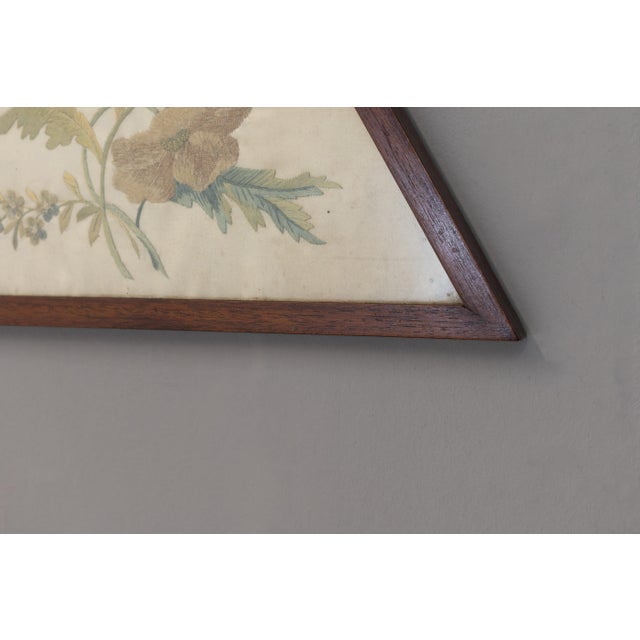 Wood Embroidered Panels, 1900s, Set of 2 For Sale - Image 7 of 8