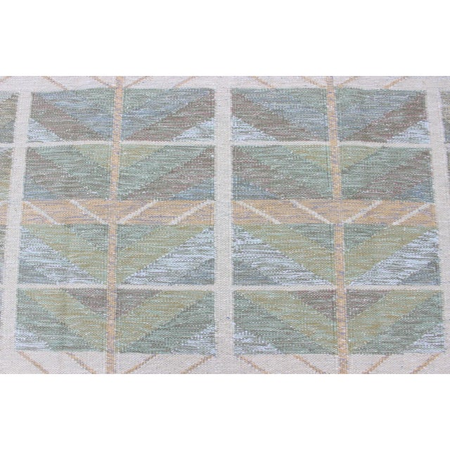 Early 21st Century Scandinavian Flat-Weave Design Rug by Keivan Woven Arts, 9'1 X 12'0 For Sale - Image 5 of 12