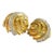 Contemporary Vintage 14k Yellow Gold Diamond Sea Shell Earrings, A Pair For Sale - Image 3 of 9