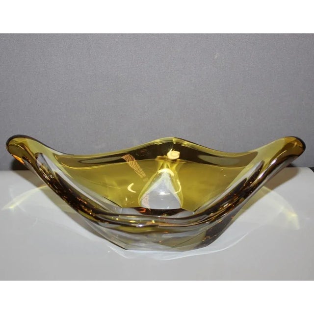 Yellow and Clear Crystal Cup, 1960 For Sale - Image 9 of 9