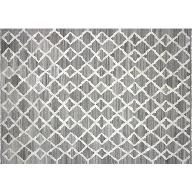 Contemporary Afghan Maimana Kilim Rug For Sale In Los Angeles - Image 6 of 6