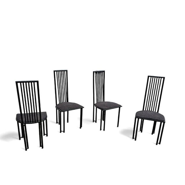 Postmodern Metal Chairs, 1980s, Set of 4 For Sale - Image 13 of 13