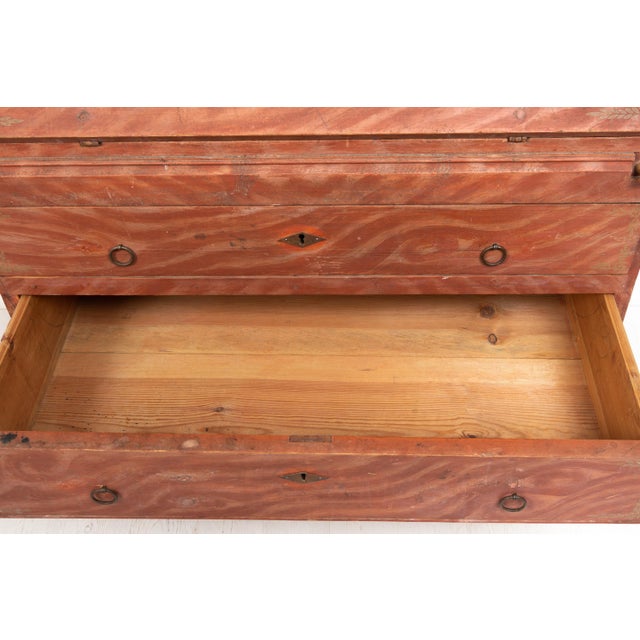 Early 19th Century Swedish Folk Art Secretaire For Sale - Image 17 of 18