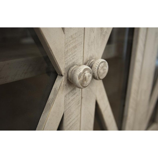 Bayshore 6 Door Crossbar Sideboard - Gray - 72" For Sale - Image 4 of 5