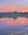 Sunset Moon River 16x20 Oil Painting by Michelle Farro For Sale