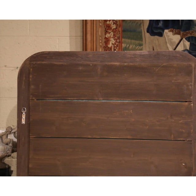 Pair of Mid-Century French Louis Philippe Silver Leaf Wall Mirrors For Sale - Image 11 of 12