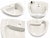 KOHLER K-2098-1 ecru ceramic bathroom sink with a single faucet hole and overflow drain, featuring a unique asymmetrical...