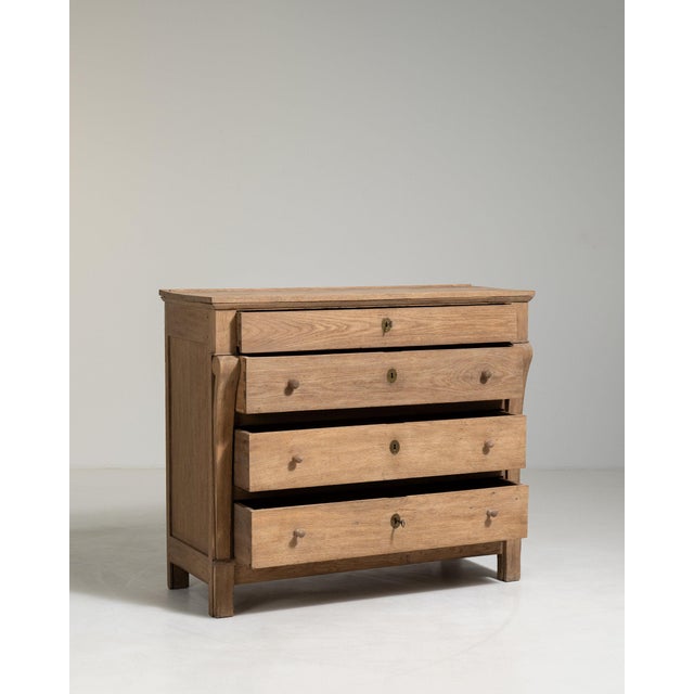 19th Century France Red Wood Chests of Drawers For Sale - Image 9 of 11