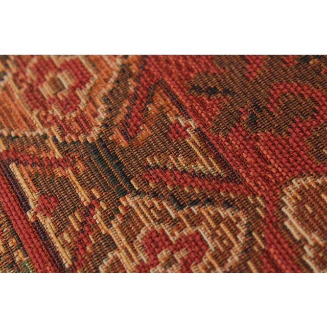 Pair of Henredon Mahogany Tapestry Upholstered Open Armchairs For Sale - Image 13 of 17