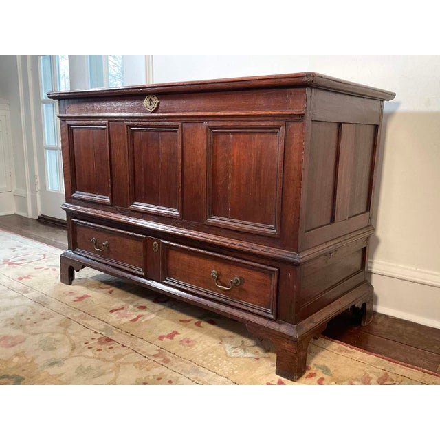 18th Century Antique George III Oak Mule Blanket Chest For Sale - Image 5 of 15