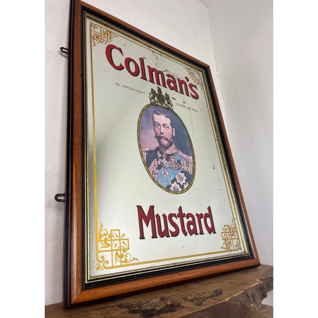 Mid-Century Colman's Mustard Advertising Pub Mirror, 1950s For Sale - Image 17 of 18