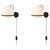 Model 238/1 Lamps with Switch Black Mount by Gino Sarfatti, Set of 2 For Sale - Image 13 of 13