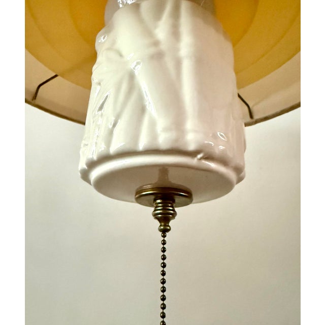1970s Hollywood Regency Faux Bamboo Pendant Lighting - a Pair For Sale In Los Angeles - Image 6 of 10