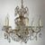 Metal Brass and Lead Crystal Chandelier from Palwa, 1960s For Sale - Image 7 of 13