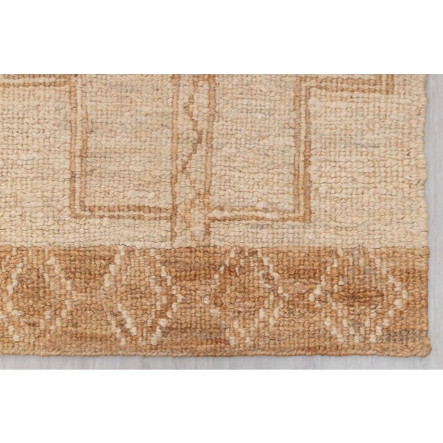 Not Yet Made - Made To Order 10x14Ft. Natural Cream Jute Taureg Inspired Soumek Jute Wool Hand Woven Rug For Sale - Image 5 of 12