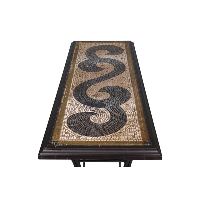 Mediterranean Style Console Table and Wine Rack For Sale - Image 4 of 9