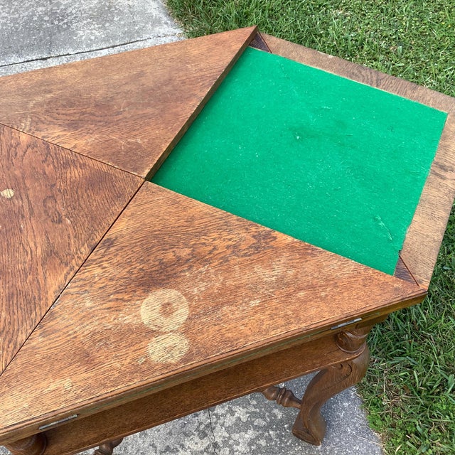 Antique Envelope Card Game Table For Sale - Image 12 of 12