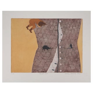 Gillian Gocking, Pocket-Fuls, 1974, Original Etching For Sale