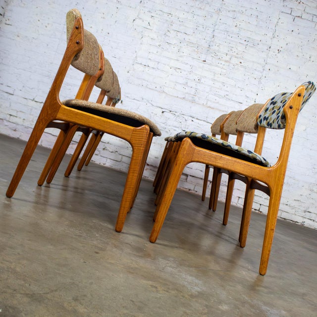 Wood Mid to Late 20th Century Scandinavian Modern Dining Chairs Teak Model 49 by Erik Buch for o.d. Mobler Under Domus Danica Set of 8 For Sale - Image 7 of 18