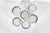 Vintage Typography Spirit Glasses, Low Ball Rocks, Cocktail Glass Set of 6 For Sale - Image 11 of 12