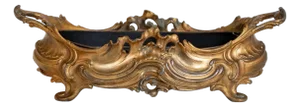 French Gilt Metal Oval Jardiniere, 19th C.