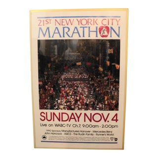 Vintage 21st New York City Marathon Poster For Sale