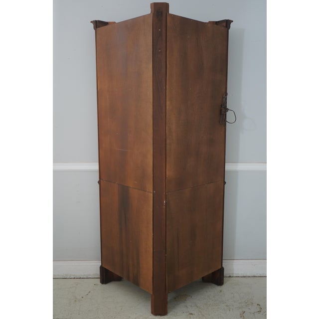 1970s Henkel Harris Mahogany Corner 1 Piece China Cabinet For Sale - Image 16 of 17
