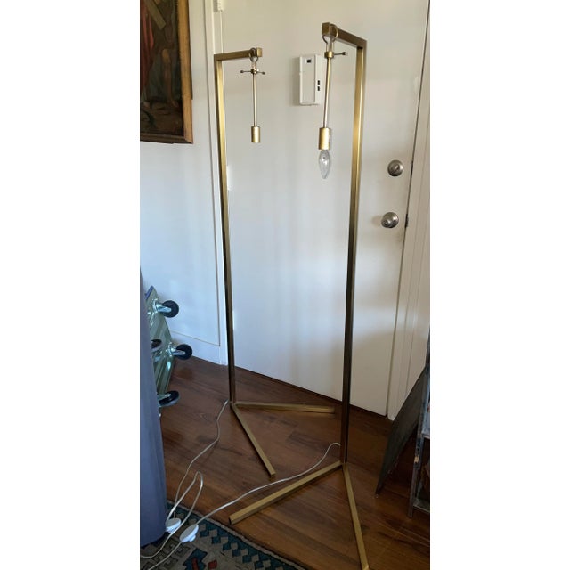 Modernist Brass Floor Lamps by Arteriors - a Pair For Sale - Image 10 of 10