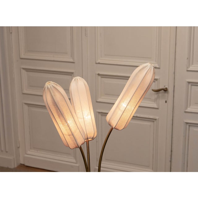 Mid-Century Modern Swedish 3-Light Floor Lamp from Bergboms, 1950s For Sale - Image 3 of 9