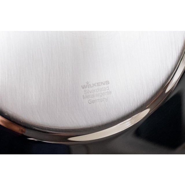 6 silver plated underplates by Wilkens, Germany. This piece has an attribution mark, I am sure that it is completely...