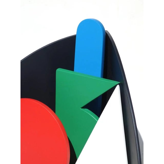 Italian Wooden Sculpture by Lucio del Pezzo, 1970s For Sale - Image 6 of 8