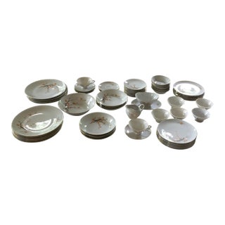 Bavaria by Bareuther Waldsassen Cherry Blossoms Dinnerware - Set of 60 For Sale