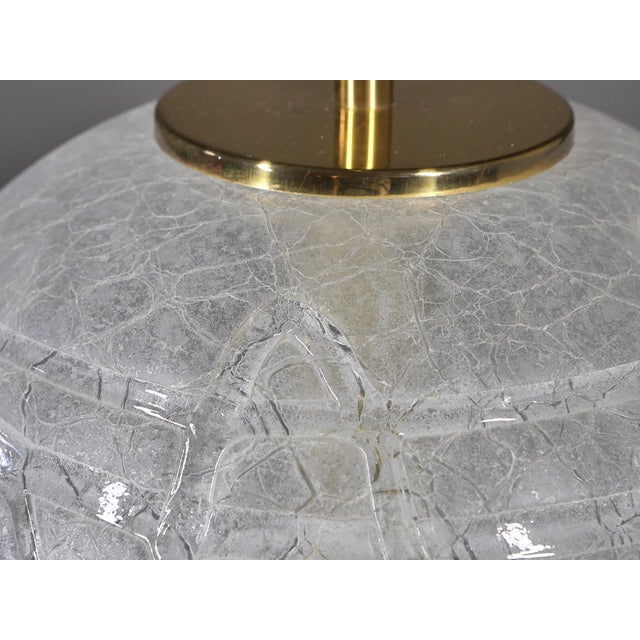 Ice Glass Ball Lamp by Doria Leuchten, 1970s For Sale - Image 14 of 17