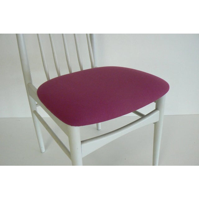 Mid-Century Modern White Dining Chairs by E.M. Dettinger for Lucas Schnaidt, Set of 6, 1969 For Sale - Image 3 of 10