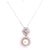 Metal 14 Karat White Gold Necklace With Diamond and Cultured Pearl Pendant For Sale - Image 7 of 7