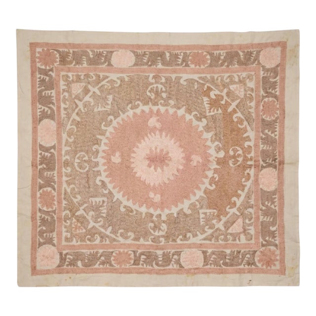 Central Asian Suzani Embroidery Wall Decor For Sale