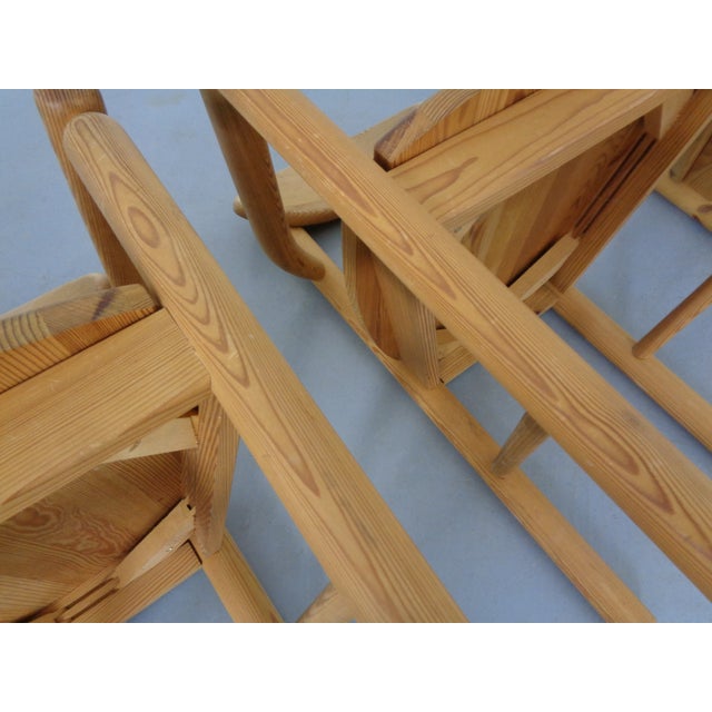 Danish Pine Dining Chairs by Rainer Daumiller for Hirtshals Sawværk, 1970s, Set of 4 For Sale - Image 11 of 14