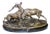20th Century Bronze Fighting Stags Sculpture on Marble Base For Sale