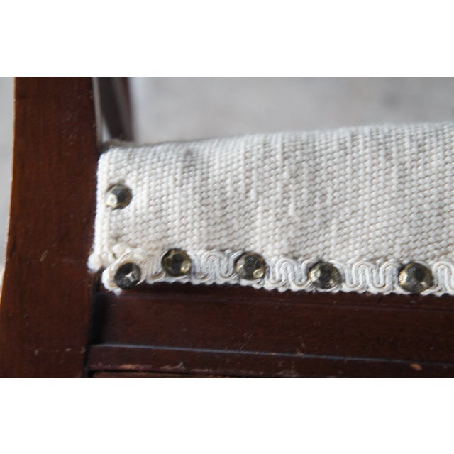 Late 19th Century Antique Hepplewhite Mahogany Needlepoint Hoop Back Dining Chair For Sale - Image 10 of 12