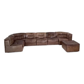 DS 14 Modular Chair Sofa from de Sede, Set of 7 For Sale