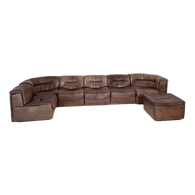 DS 14 Modular Chair Sofa from de Sede, Set of 7 For Sale