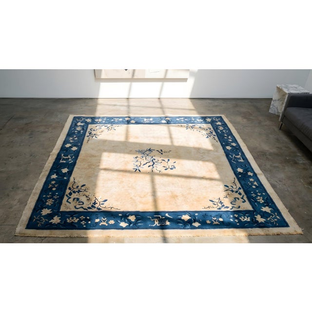 Antique Chinese Peking Rug For Sale - Image 9 of 9