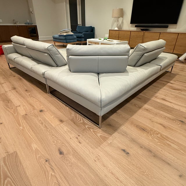 Gamma Sunset Italian Leather Sectional For Sale In Washington DC - Image 6 of 9