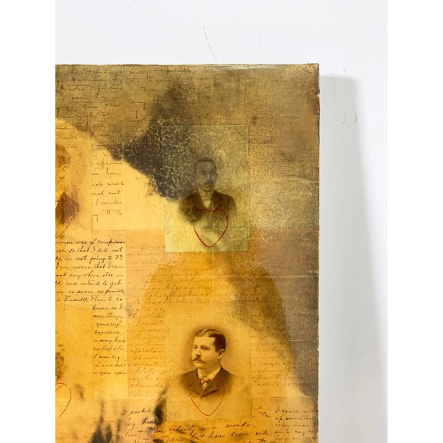 Ben Freeman Mixed Media Collage of Antique Photographs and Letters For Sale - Image 10 of 13