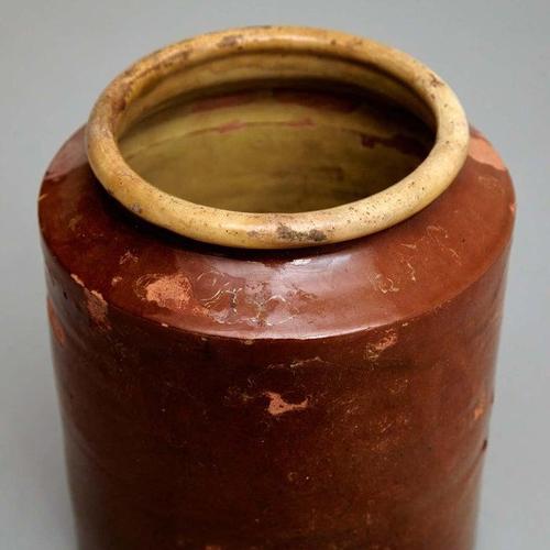 Ceramic Rustic Ceramic Vases, 1940s, Set of 3 For Sale - Image 7 of 18