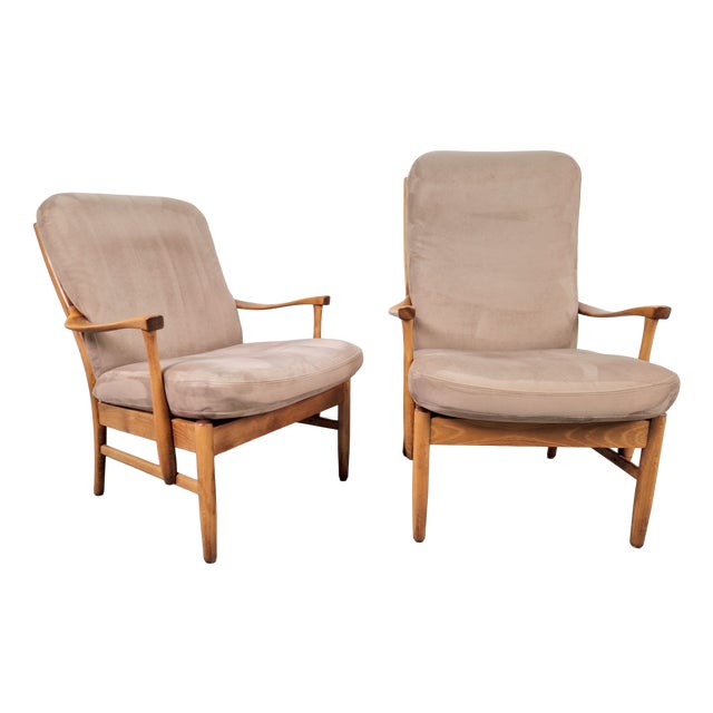 Vintage Beech Chairs from Farstrup Møbler, 1970s, Set of 2 For Sale