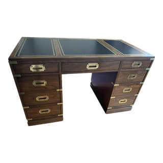 1970s Mid-Century Campaign Desk by Sligh Furniture For Sale
