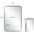 Silver Simone Rectangular Stainless Steel Mirror For Sale - Image 8 of 10