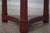 1970s Round Red Painted Primitive Side Table For Sale - Image 5 of 12